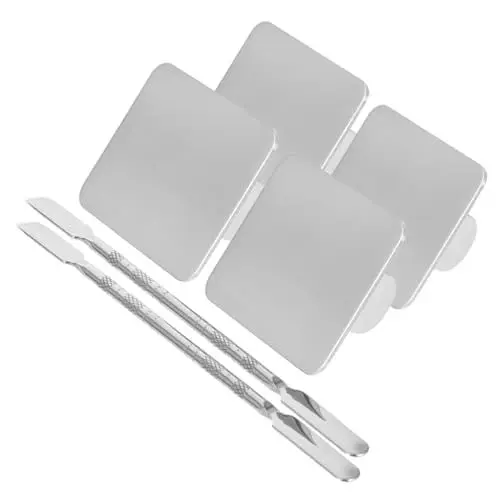 Produktbild: WHAMVOX 2er-pack Make-up-mischpalette Spachtel-set Foundation-palette Für Nail Art Kosmetik