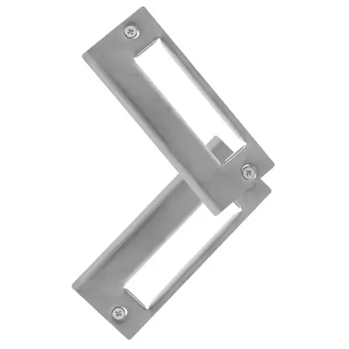 Produktbild: WHAMVOX Türverstärkungsplatten Aus Edelstahl 2-teiliges Set Türschließblech-füllerabdeckung Einfach Zu Installierendes Kit