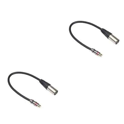 Produktbild: WHAMVOX 2 Stück Audio Verbindungskabel Für Verstärker Doss Lautsprecher Konverter Stecker Auf Stecker Stereo Audiokabel Audio Verbindungskabel Für Lautsprecher Elektrisches Kabel