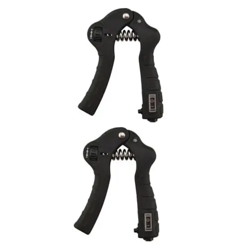 Produktbild: WHAMVOX 2 Stück Handgriff-stärker Mechanischer Zähler Verstellbarer Fitnessgriff Aus Kunststoff Für Muskelkraft Fitnessstudio Übungen Fingergreifer