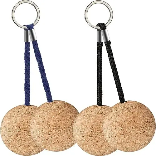 Produktbild: WHAMVOX Mehrzweck-schlüsselring Schwimmend 50 Mm Kork-schlüsselanhänger-set Für Geburtstagsfeste Und Wasseraktivitäten