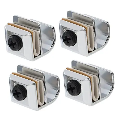 Produktbild: WHAMVOX Ersatz-Glastürgriffe rahmenlos ohne Bohren für 3–5 mm Glas 4 Stück/Paket