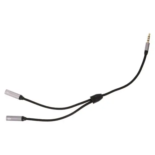 Produktbild: WHAMVOX Kopfhörer Splitter Kabel Audio Y Adapter Für PC Und Smartphone Mikrofon Und Kopfhörer Einem Adapter Verlängerungskabel Für Duale Audiogeräte