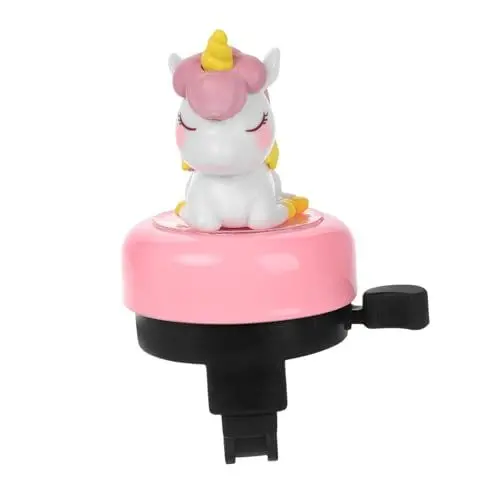 Produktbild: WHAMVOX Fahrradklingel Für Mädchen Lenkerklingel Mit Süßem Einhorn-Muster Klingel Für Laufräder Roller Und Fahrräder Rosa