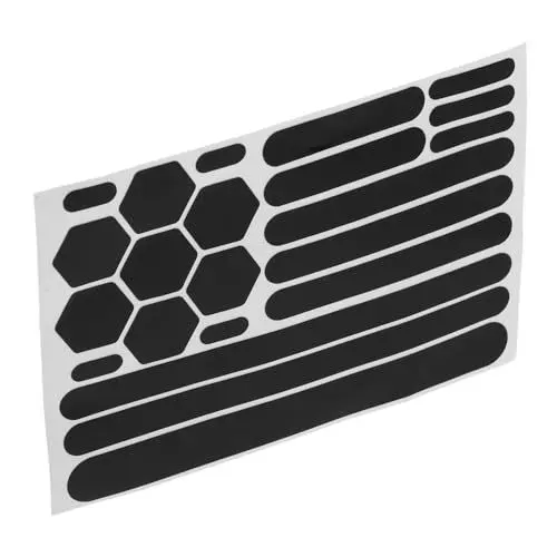 Produktbild: WHAMVOX Aufkleber Rahmen Film Aufkleber Film Abdeckung PVC Material Scratch Schwarz Reflektierende