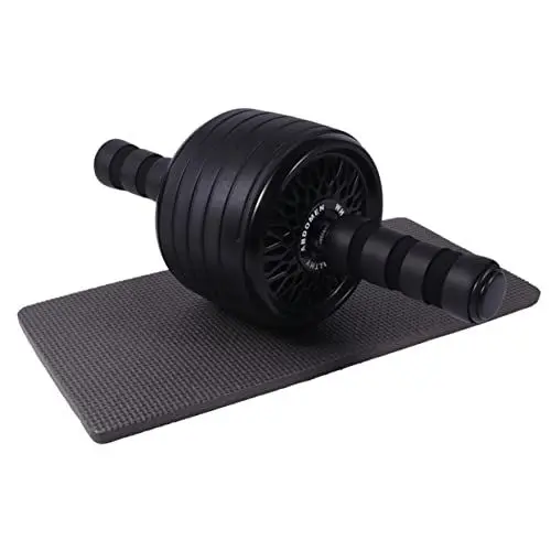 Produktbild: WHAMVOX Bauchmuskeltrainingsgerät Mute Fitness Roller Trainingsgerät Bauch Fitness Roller Ausrüstung Schwarz Pp Edelstahl
