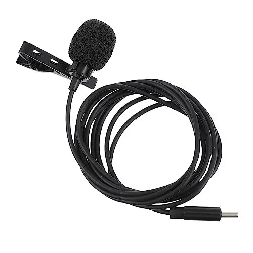 Produktbild: WHAMVOX Drahtloses Telefonmikrofon Mini-aufnahmemikrofon -c Ansteckmikrofon Für Interview-Meetings