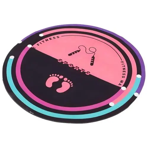 Produktbild: WHAMVOX Indoor Yoga Matte Runde Workout Pad Übung Matte Rutschfeste Und Schalldämmung Für Springseil