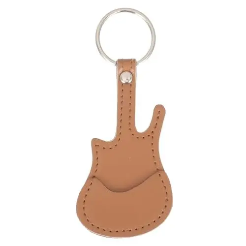Produktbild: WHAMVOX Gitarren-Pick-Rack- Schlüsselanhänger für Akustikgitarre Plektrum Aufbewahrungstasche Kreatives Gitarren-Design