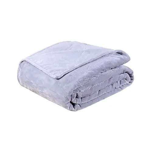 Produktbild: WHAMVOX Warme Flanell-fleecedecke Dicke Bettdecke Überwurf Decken Für Bett 70 X 100 cm Grau Gemütlich