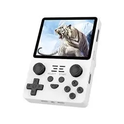 Produktbild: Whatsko Powkiddy RGB20S Handheld Spielekonsole,Retro Konsole 20+ Emulatoren mit Über 16000+ Games,RK3326 Quad-Core 3,5 Zoll 4: 3 IPS OGA Bildschirm Double 3D Joystick Linux System 3500 mAh