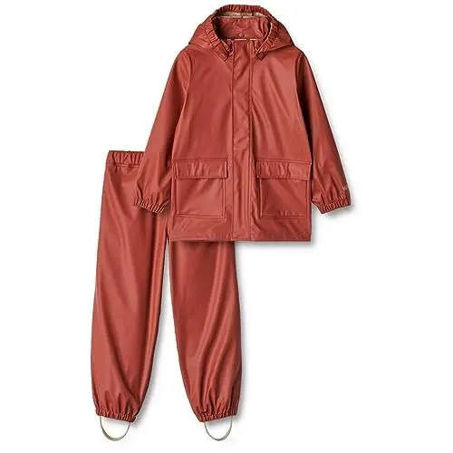 Produktbild: Wheat Regenset Jacke und Hose Ola Junior Größen Unisex Jungen und Mädchen 100% recyceltes Poleyster Öko Tex Standard Wasserdicht, Winddicht Öko Tex Standard