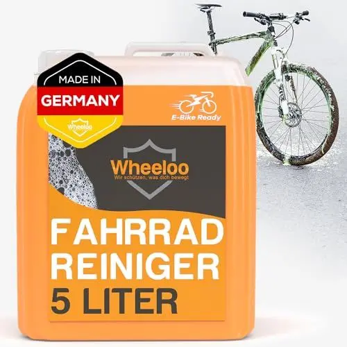 Produktbild: WHEELOO 5L Fahrradreiniger Made in Germany I für alle Oberflächen & Kette I Premium Reiniger für Fahrrad & E bike I Pflegemittel biologisch abbaubar I Fahrradpflege 5 L Nachfüllkanister 5000 ml