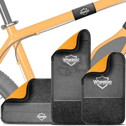Produktbild: Fahrrad Rahmenschutz 3er Set I Transportschutz passend für Thule Fahrradträger I Carbon Rahmen Schutz I Fahrrad Anhänger E-Bike Zubehör I ebike Befestigung universal passend