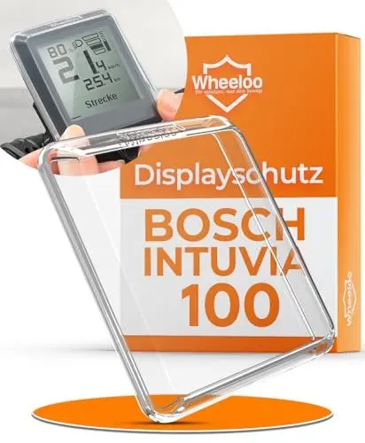 Produktbild: Wheeloo Bosch Intuvia 100 Displayschutz I Ebike Schutzhülle transparent & wasserabweisend I E Bike Display Schutz Zubehör für Fahrradcomputer Abdeckung