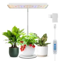 Produktbild: Wiaxulay Pflanzenlampe LED, 78LED Vollspektrum Wachstumslampen, Pflanzenlicht für Zimmerpflanzen, Höhenverstellbares Desktop Grow Light mit Auto Timer 6/12/16Hrs, 3 Lichter Modi und 5 Helligkeit