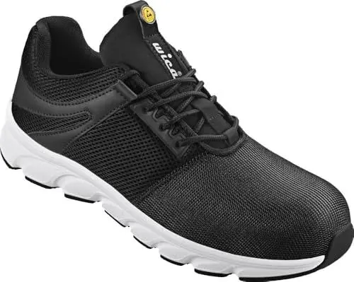 Produktbild: Wica S1P *Lanzo* Halbschuhe Arbeitsschuhe in Übergrößen Schwarz 31540 große Unisexschuhe, Größe:44