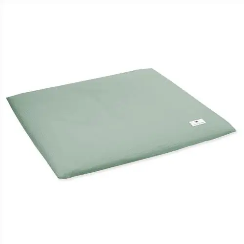 Produktbild: Wickeauflagenüberzug aus Musselin, Grün, Made in Germany, OEKO-TEX Standard 100, Größe: 85/75 cm