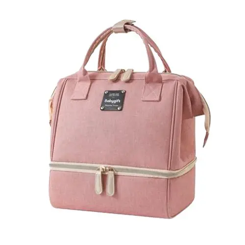 Produktbild: Wickelrucksäcke Rot Milchaufbewahrungstasche, Milchpumpe, Mutterschaftskühler, Babyflasche, Lebensmittelaufbewahrung, Baby Wickelrucksäcke (Pink, One Size)