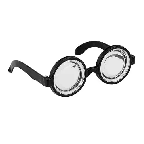 Produktbild: W WIDMANN MILANO Party Fashion 4951M - Brille super kurzsichtiger, schwarz, Scherzartikel, Streber, Karneval, Mottoparty