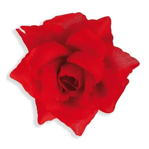 Produktbild: WIDMANN MILANO PARTY FASHION 2434B Rosa Brosche, Unisex-Erwachsene, Rot, Einheitsgröße