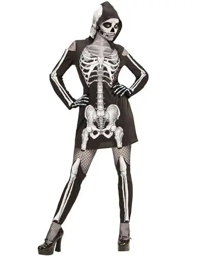 Produktbild: W WIDMANN MILANO Party Fashion - Kostüm Skelett, Kleid, Day of the Dead, Halloween, Faschingskostüme