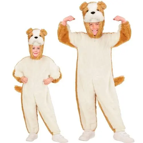 Produktbild: W WIDMANN MILANO Party Fashion - Kinderkostüm Hund, Plüsch Overall, Bauernhoftiere, Tierkostüm, Faschingskostüme