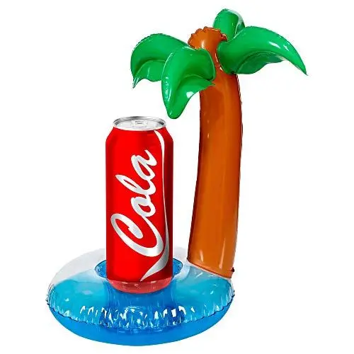 Produktbild: W WIDMANN MILANO Party Fashion 00020 - Dosenhalter Palme, 1 Stück, Größe 30 x 20 cm, aufblasbar, für Dosen und Flaschen, Pool- und Strandparty, Partyzubehör, Accessoire, Geschenk, Sommer, Cocktail