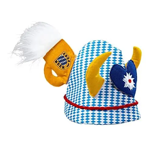 Produktbild: Widmann 0063C - Hut Bierfest mit Geweih, Edelweiß Herzen und Bierkrug, Volksfest, Bierfest, Karneval, Mottoparty