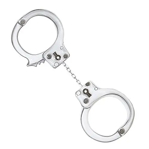 Produktbild: Widmann 04838 - Aufblasbare gigantische Handschellen, 150 cm, Junggesellenabschied, Hen Party, Polizei, Motto-Party, Karneval