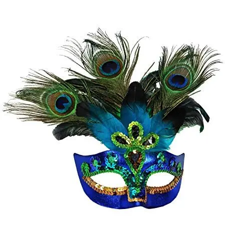 Produktbild: W WIDMANN MILANO Party Fashion 07787 - Pfauenmaske, Accessoire, Maske, Augenmaske, Maskenball, Karneval, Mottoparty