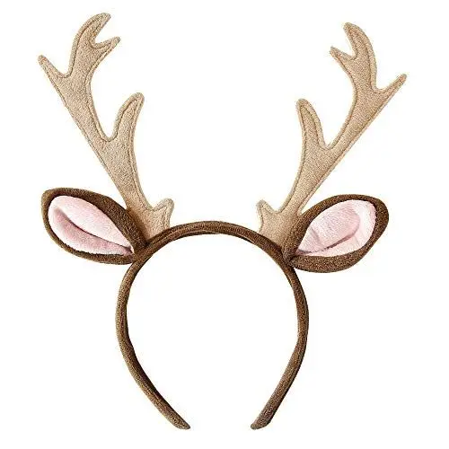 Produktbild: W WIDMANN MILANO Party Fashion 09779 - Rentier Haarreifen, Hörner, Accessoire, Kostümzubehör, Weihnachten, Nikolaus, Karneval, Mottoparty
