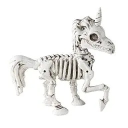 Produktbild: W WIDMANN MILANO Party Fashion 10992 - Einhorn-Skelett, 18 cm, Dekoration, Skelett, Horror, Halloween, Mottoparty