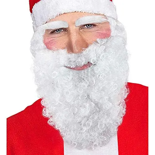 Produktbild: W WIDMANN MILANO Party Fashion 1521B - Bart mit Schnurrbart, mehrere Charaktere, Weihnachtsmann, Nikolaus, Seemann, Accessoire, Weihnachten, Karneval, Mottoparty