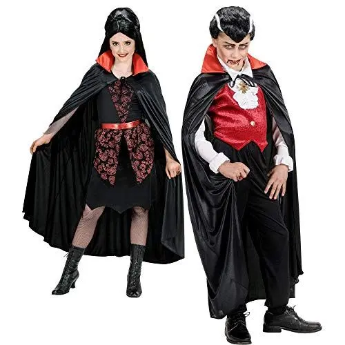 Produktbild: W WIDMANN MILANO Party Fashion 4504B - Umhang, schwarz, Accessoire für Vampir Kostüme