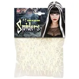 Produktbild: W WIDMANN MILANO Party Fashion 5381F - Fluoreszierende Spinnen, leuchten in der Dunkelheit, Horror, Halloween