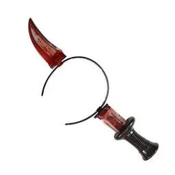 Produktbild: W WIDMANN MILANO Party Fashion 6696T - Haarreif Messer durch den Kopf, Accessoire, Zubehör, Verkleidung, Kostüm, Karneval, Halloween, Mottoparty