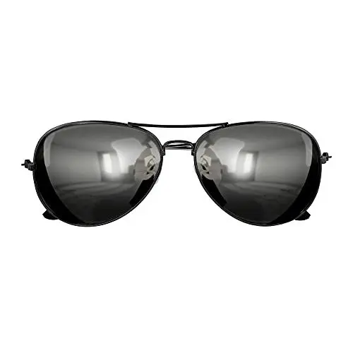 Produktbild: W WIDMANN MILANO Party Fashion 6860P - Polizistenbrille, schwarz, verspiegelte Gläser, Polizei, Karneval, Mottoparty