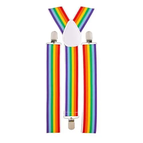 Produktbild: W WIDMANN MILANO Party Fashion 7983M - Hosenträger Regenbogen, Accessoire, Christopher Street Day, Gay Pride, Mottoparty, Karneval