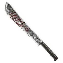Produktbild: Widmann 9539M - Machete, Kunststoff, blutig, Länge ca. 75cm, Schwert, Dolch, Serienkiller, Grim Reaper, Zubehör, Accessoire, Karneval, Mottoparty, Halloween