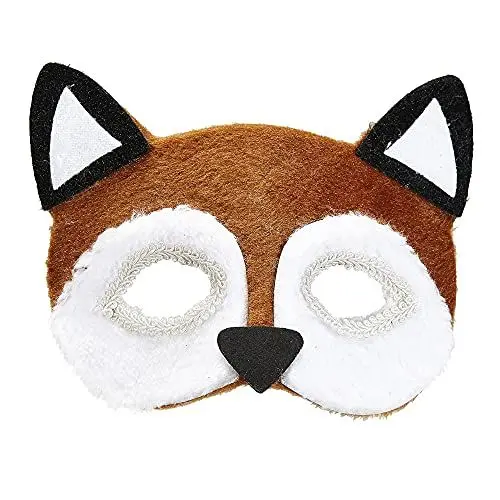 Produktbild: W WIDMANN MILANO Party Fashion - Augenmaske, Maske für Erwachsene, aus Plüsch, Tiermaske, Party Animal