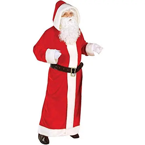 Produktbild: Widmann - Erwachsenenkostüm Weihnachtsmann, Mantel mit Kapuze und Gürtel, Weihnachten, Mottoparty