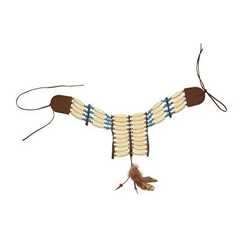 Produktbild: W WIDMANN MILANO Party Fashion - Halsband Indianer, Schmuck, Kette, Kostümzubehör, Accessoire, Wilder Westen, Motto-Party, Karneval