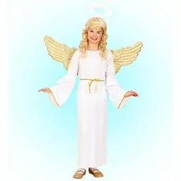 Produktbild: W WIDMANN MILANO Party Fashion - Kinderkostüm Engel, Kleid, Weihnachten, Krippenspiel, Weihnachtskostüm, Karneval