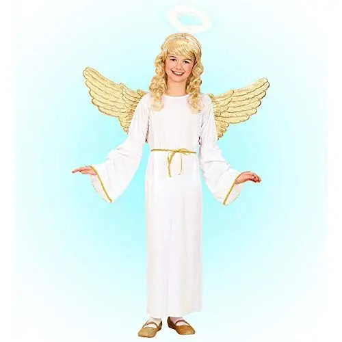 Produktbild: W WIDMANN MILANO Party Fashion - Kinderkostüm Engel, Kleid, Weihnachten, Krippenspiel, Weihnachtskostüm, Karneval