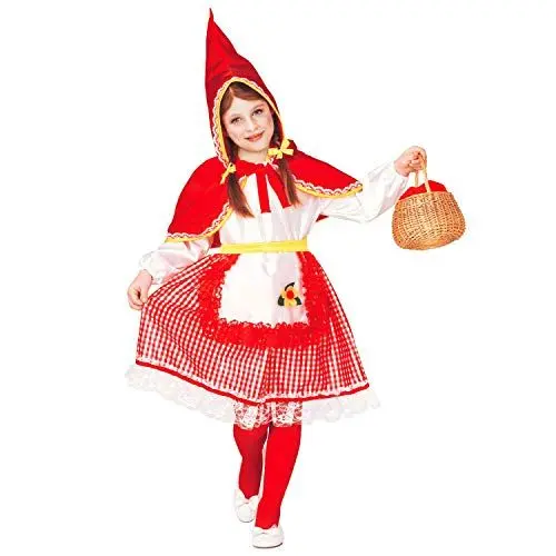 Produktbild: Widmann - Kinderkostüm Rotes Mäntelchen, Kleid, Gürtel, Mantel, Kapuze, Rotkäppchen, Märchen, Fasching, Mottoparty, Karneval