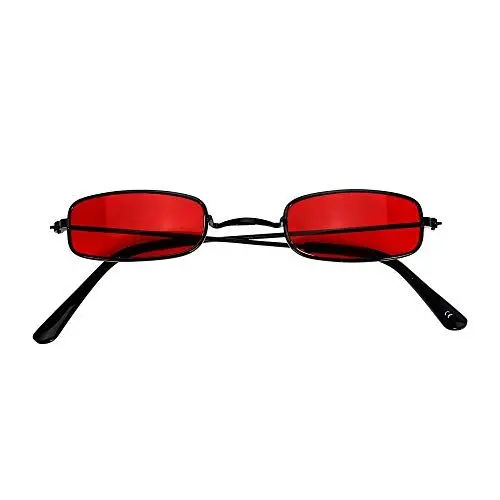 Produktbild: W WIDMANN MILANO Party Fashion 09586 - Brille Vampir, schwarz, rote Gläser, Halloween, Karneval, Mottoparty