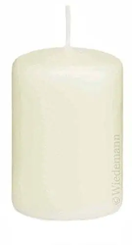 Produktbild: Wiedemann 218117.003 Stumpenkerzen, Wachs, Elfenbein, 12 x 6 cm, 16-Einheiten