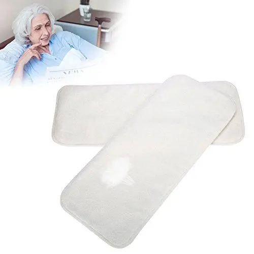 Produktbild: Wiederverwendbare Adult Windel, Waschbar Erwachsene Tasche Windelabdeckung eng Anliegende Einstellbare Windel Tuch für Inkontinenz Pflege Schützende Unterwäsche(2Pcs Diaper Insert Pad)