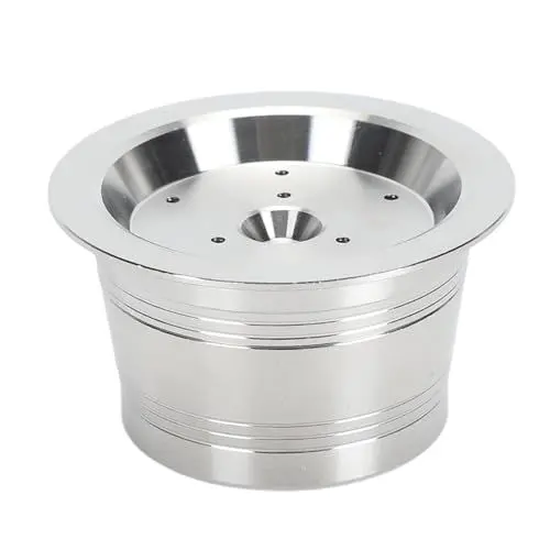 Produktbild: Wiederverwendbare Kaffeekapsel, Nachfüllbares Kaffeepad-Set aus Edelstahl 304 mit Deckel, Löffel und Bürste, Umweltfreundlich und Behält den Geschmack für K Fee-Kaffeemaschine